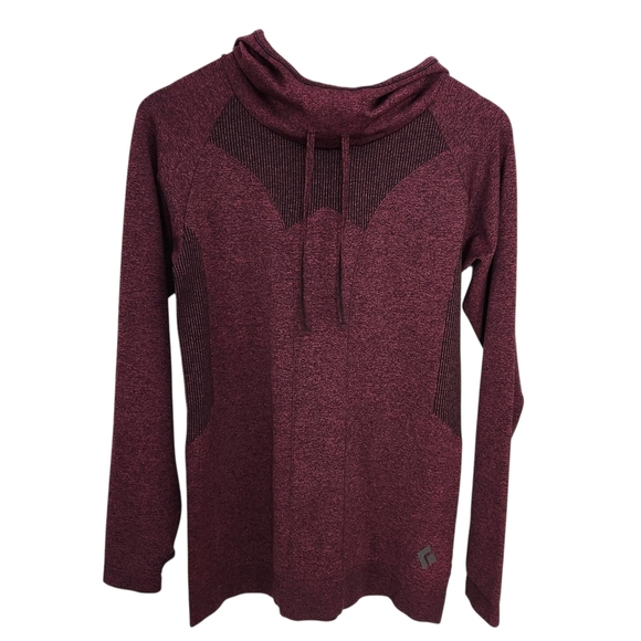 BLACK DIAMOND heathered burgundy crux hoody pullover climbing hiking activewear - Picture 11 of 14